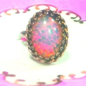 ❇️Vintage Opalescent Sterling Ring ❇️